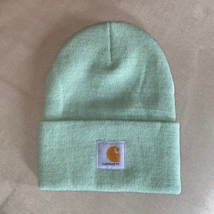 Sea foam green Carhartt cuffed beanie